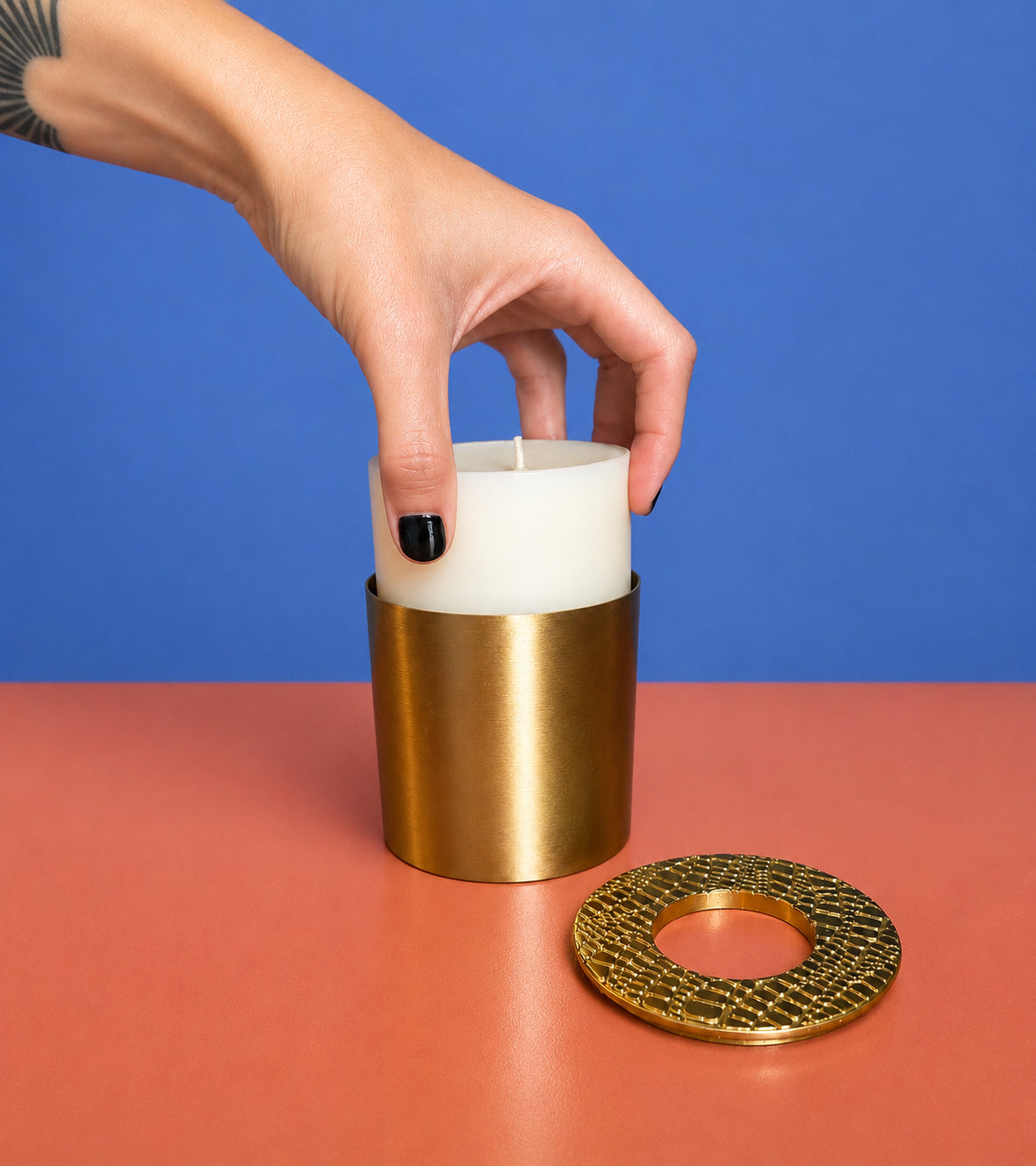 Snakeskin Topper & Candle Vessel