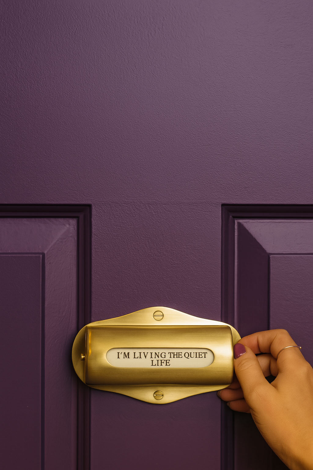 Rotating door sign with 5 customizable sections