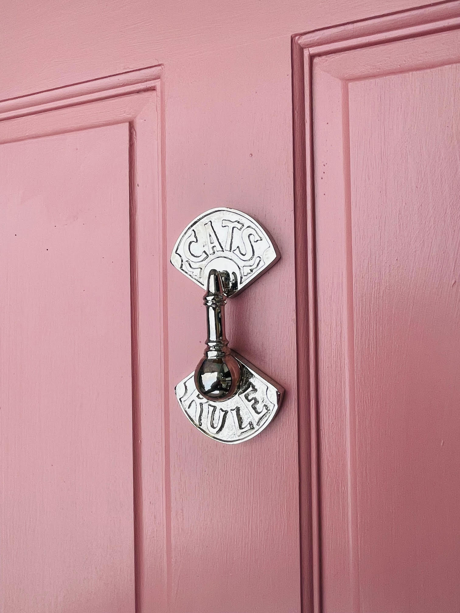 Cats Rule Door Knocker