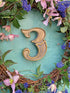 house numbers made from solid brass, victorian inspired design perfect for front doors and home entrances porches