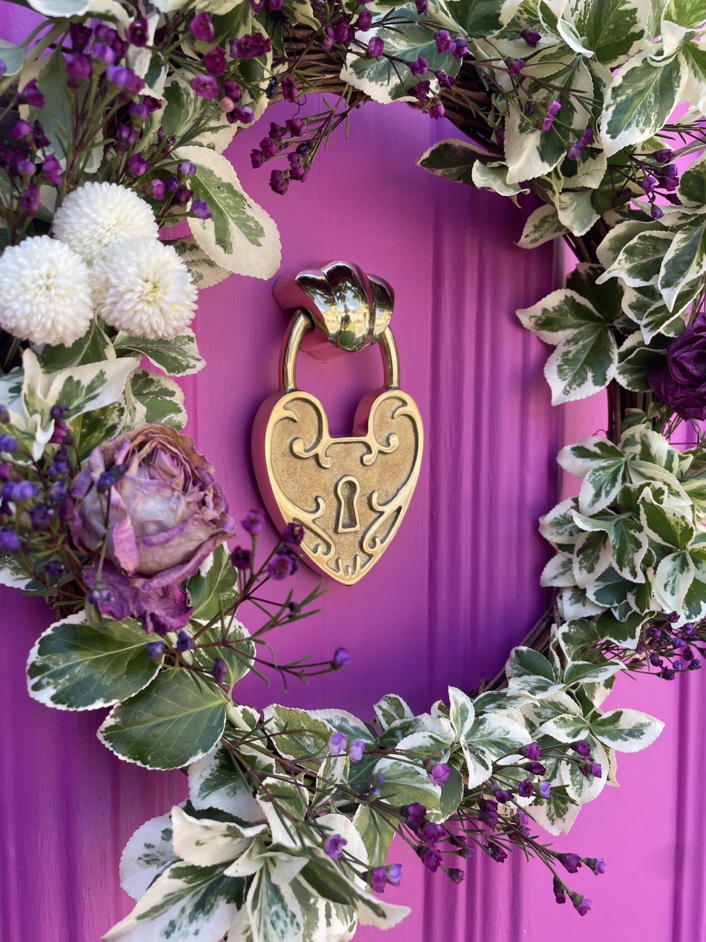 Padlock Heart Door Knocker