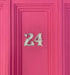door numbers perfect for installation on a front door or fence, unique victorian inspired design made from solid brass
