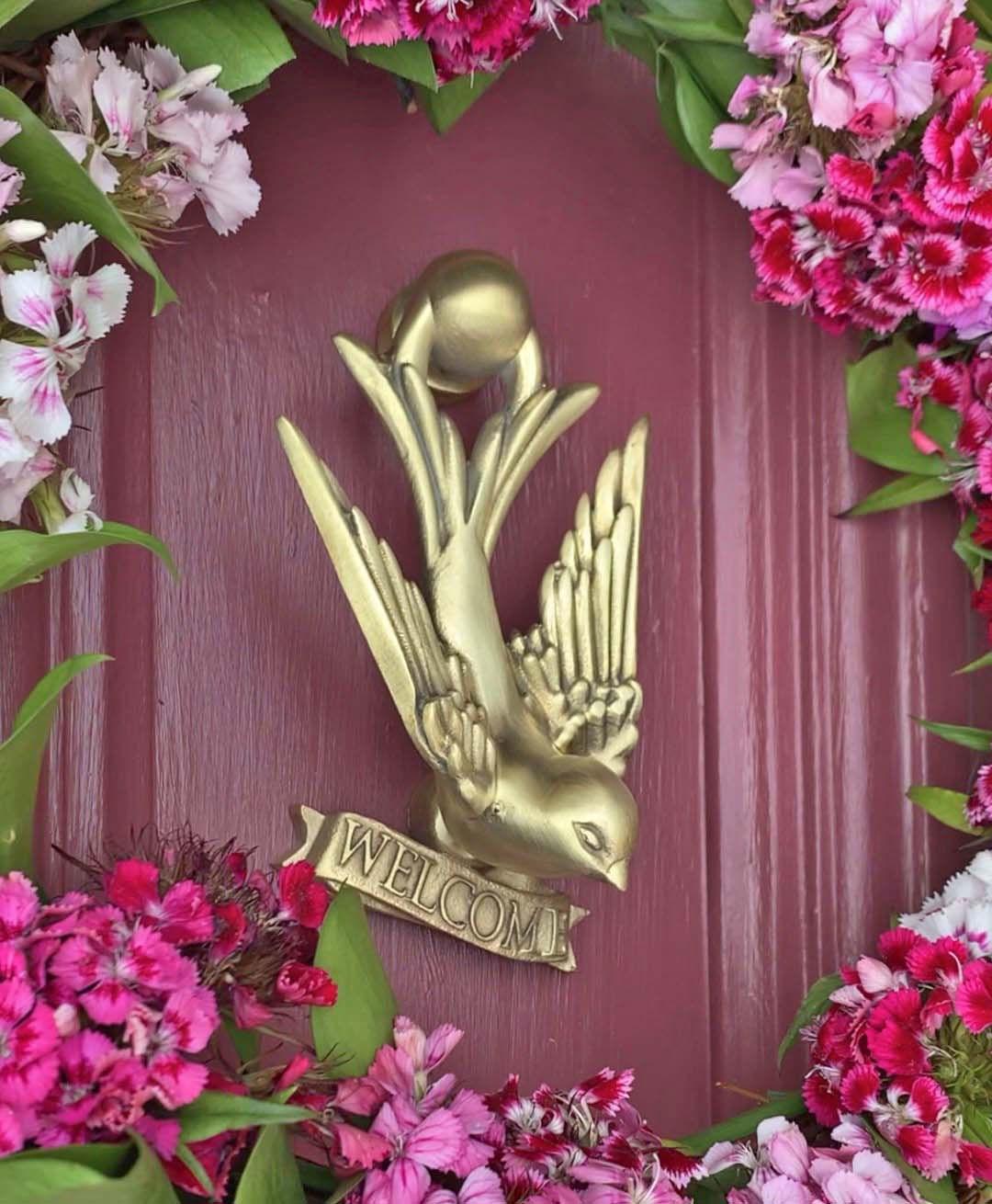 Swallow Door Knocker | Welcome strike pad