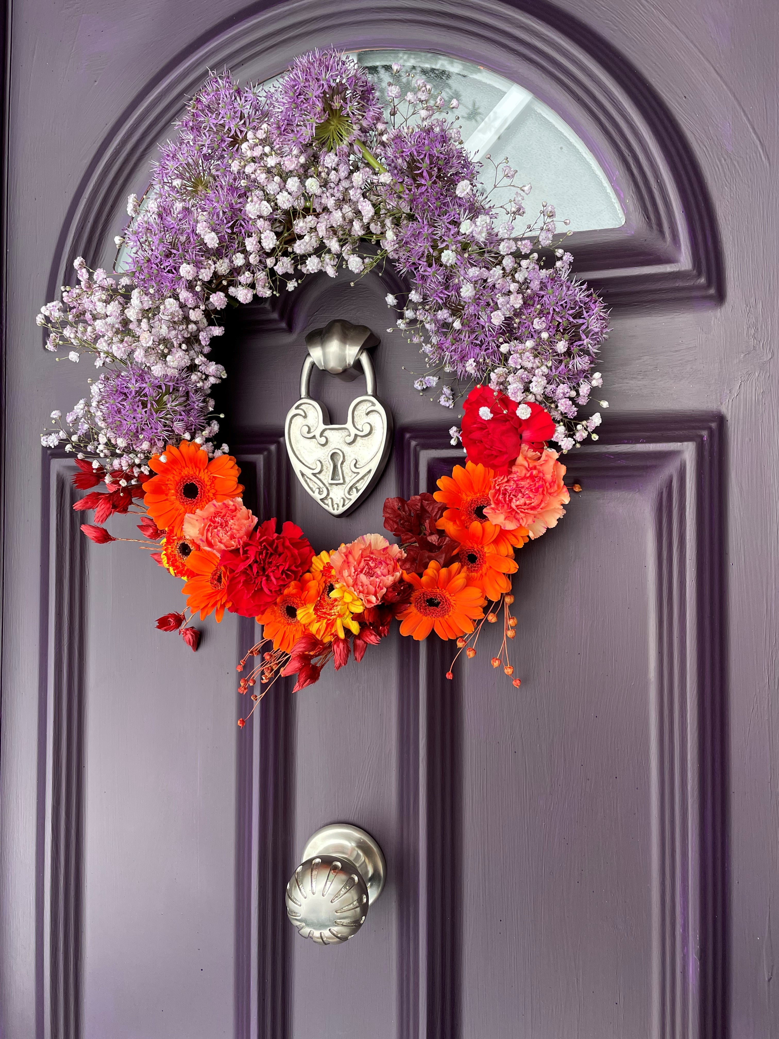 Padlock Heart Door Knocker