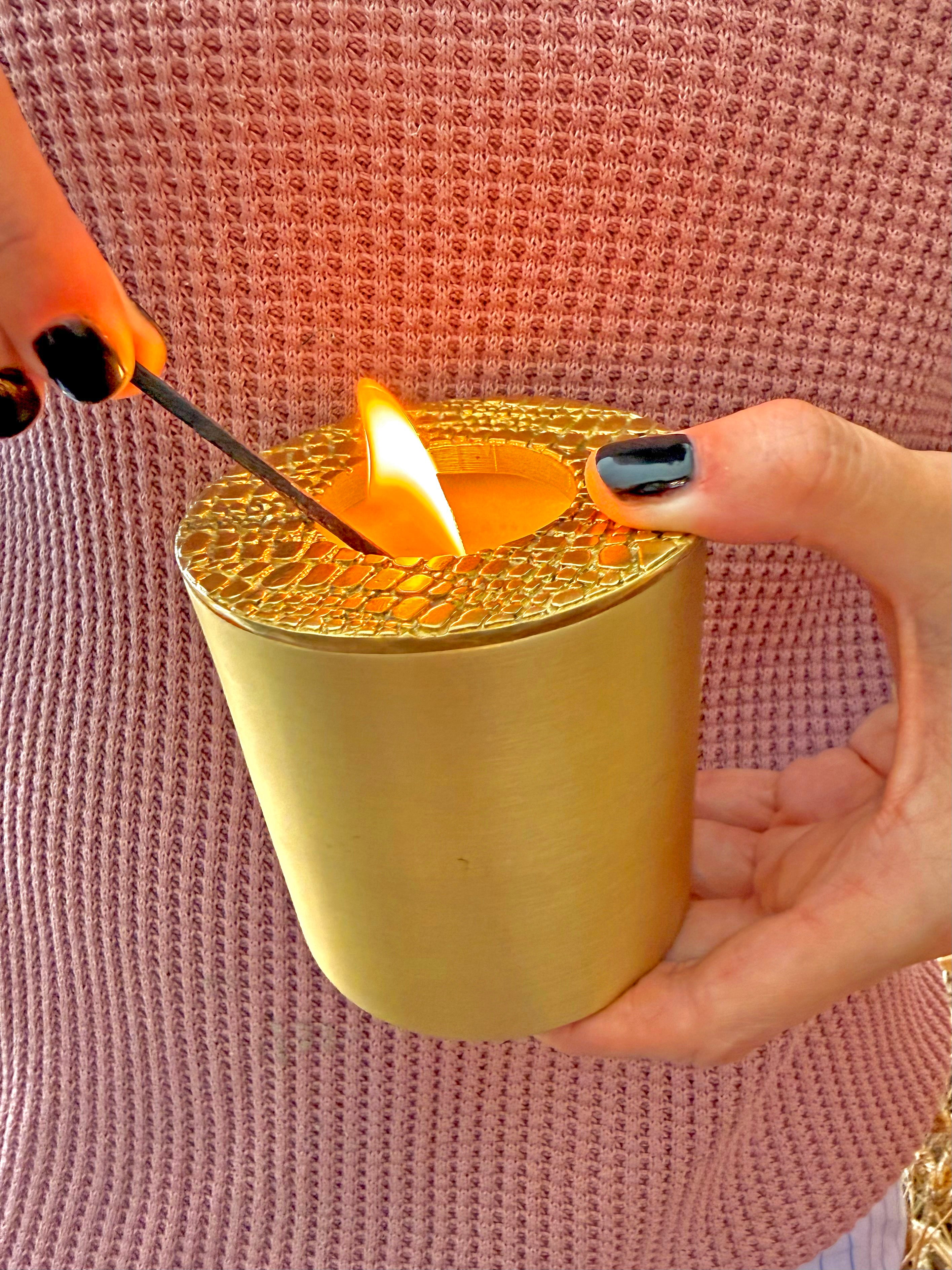 Snakeskin Topper & Candle Vessel