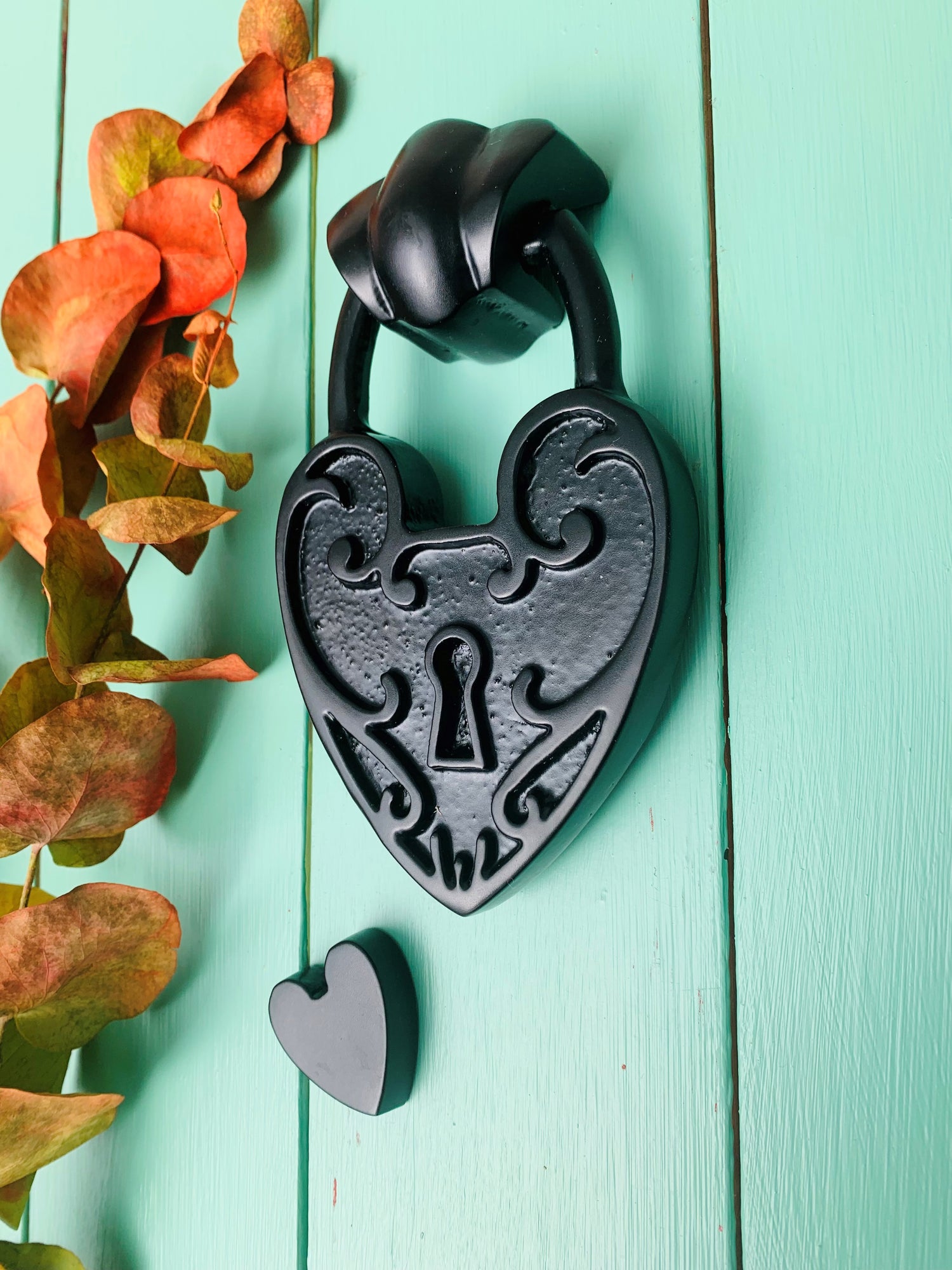 Padlock Heart Door Knocker