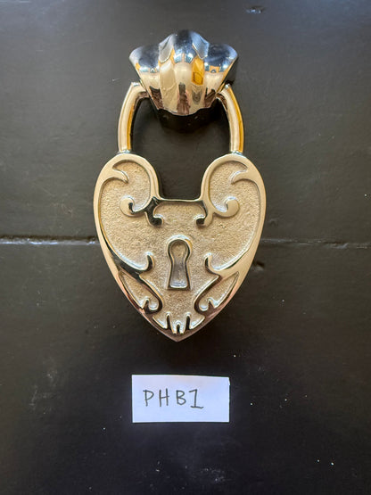 Padlock Heart Door Knocker - PHB1