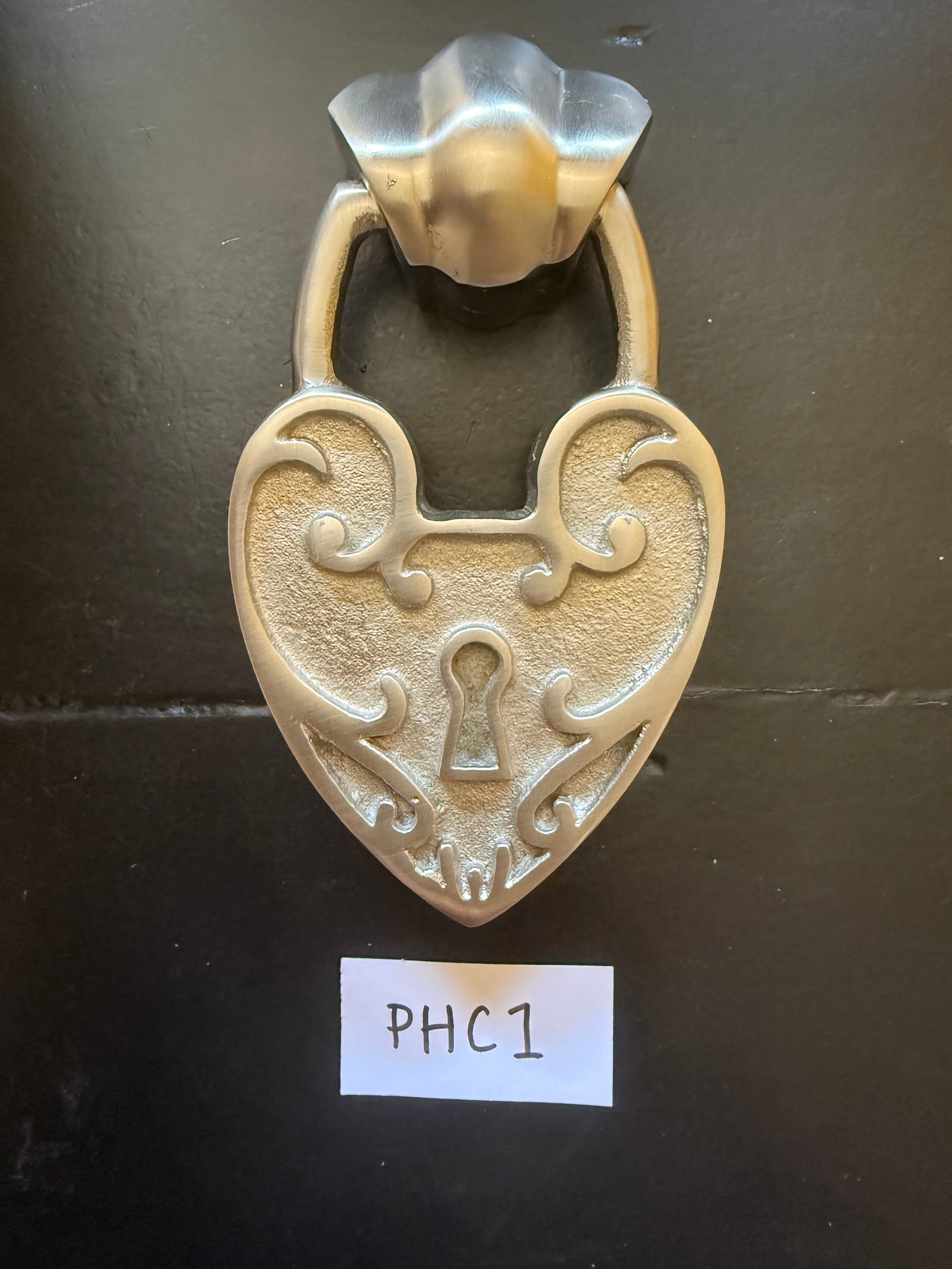 Padlock Heart Door Knocker - PHC1