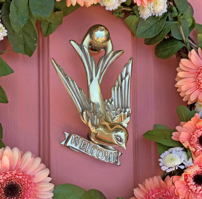 brass bird door knocker 