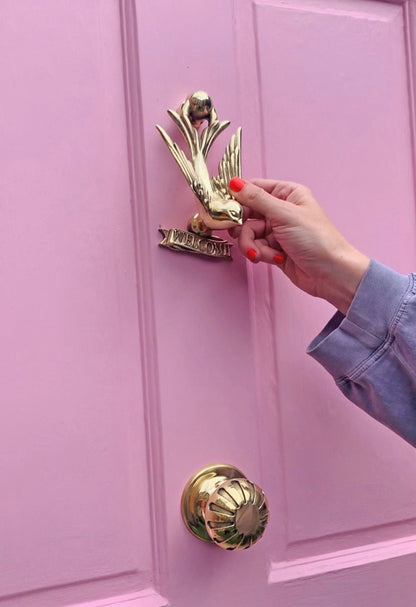 Swallow Door Knocker | Welcome strike pad