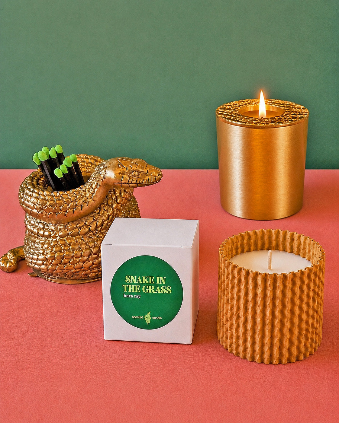 Snakeskin Topper &amp; Candle Vessel