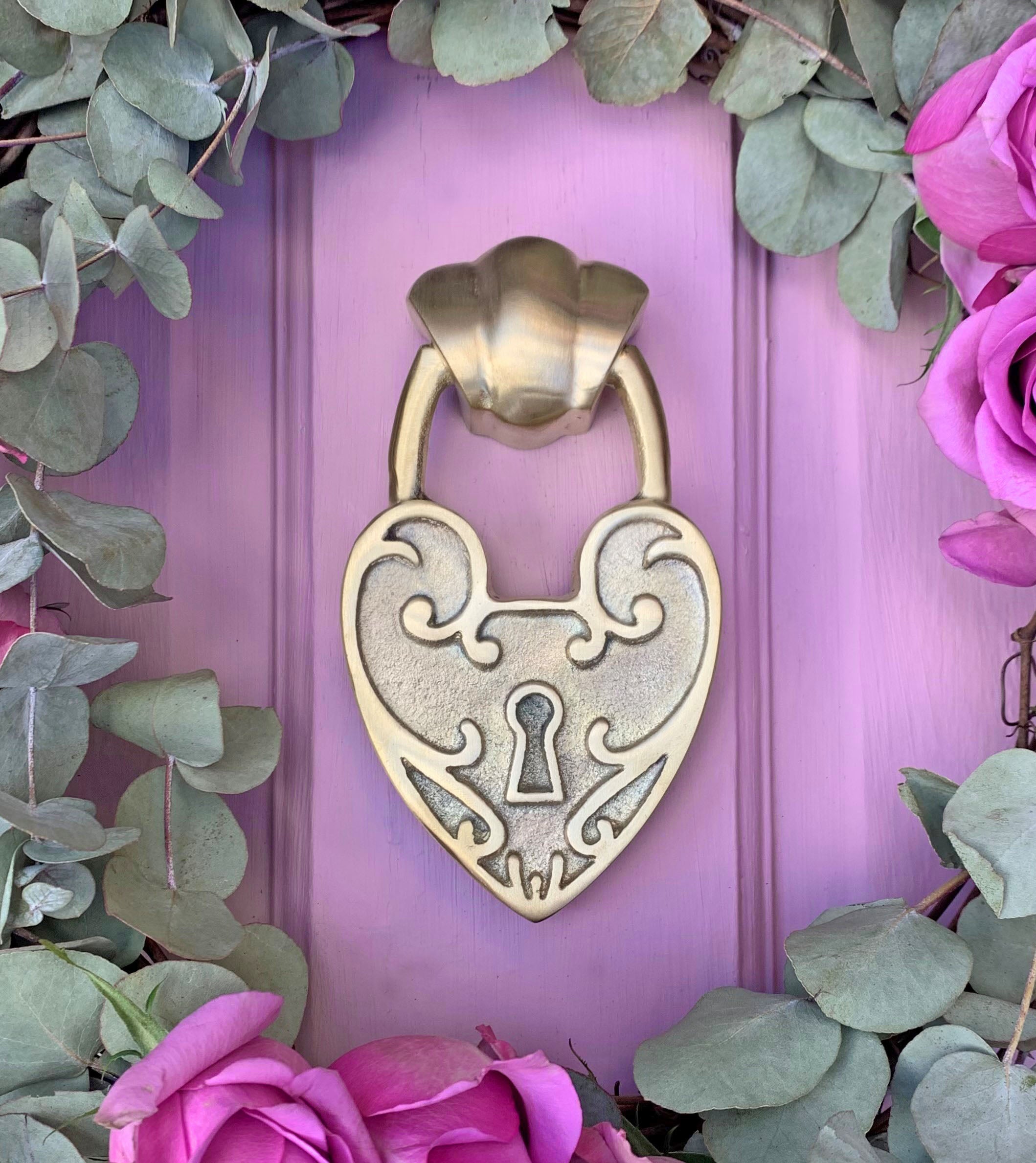 heart door knocker, victorian style door knocker for doors. 