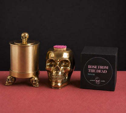 Skull Candle Holder