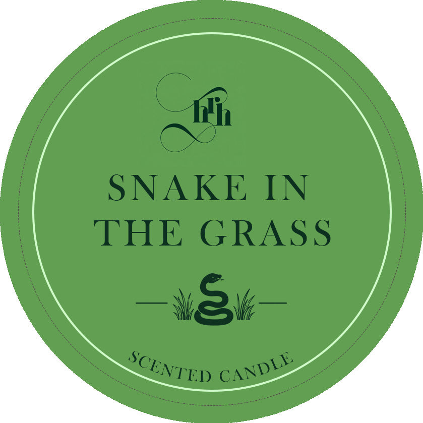 Snake in the Grass Brass Topper Candle